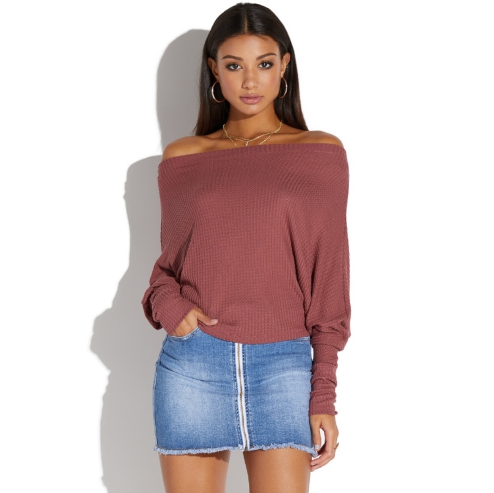Off Shoulder Sweater